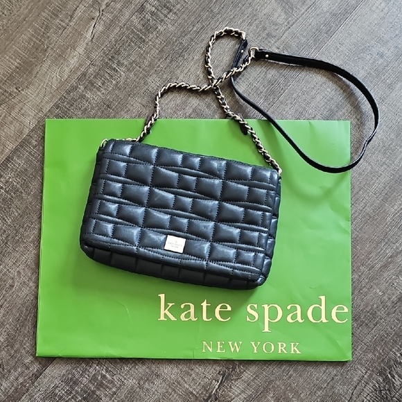 kate spade Handbags - Kate Spade - Black Quilted Crossbody Bag
